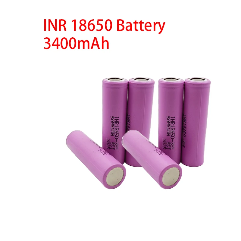 INR18650 35E rechargeable li-ion battery 3400mAh3.7V high-power 34A continuous discharge high-current rechargeable battery