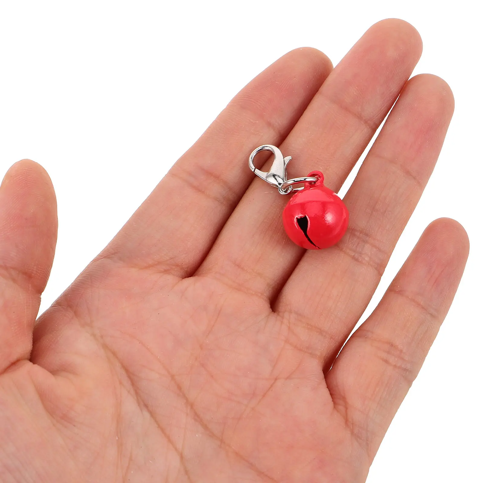 10Pcs Dog Cat Collar Bells Vibrant Decorative Pet Pendant Charms Lightweight Sound Locator for Outdoor Walks Safety Tracking