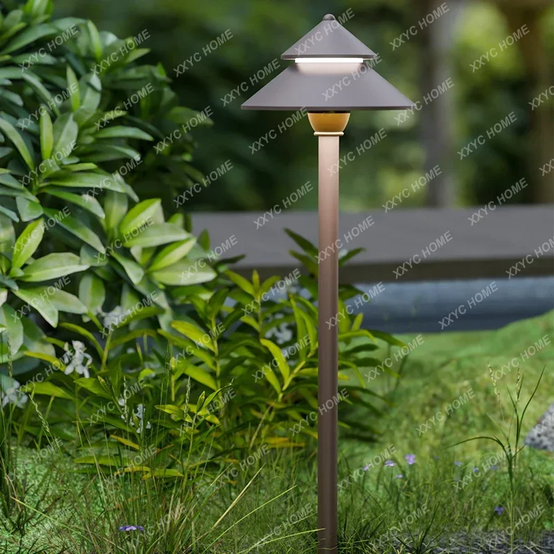 Lawn Outdoor Waterproof Mushroom  Internet celebrity Garden Light Outdoor LED Modern Villa Landscape Plug-in Light