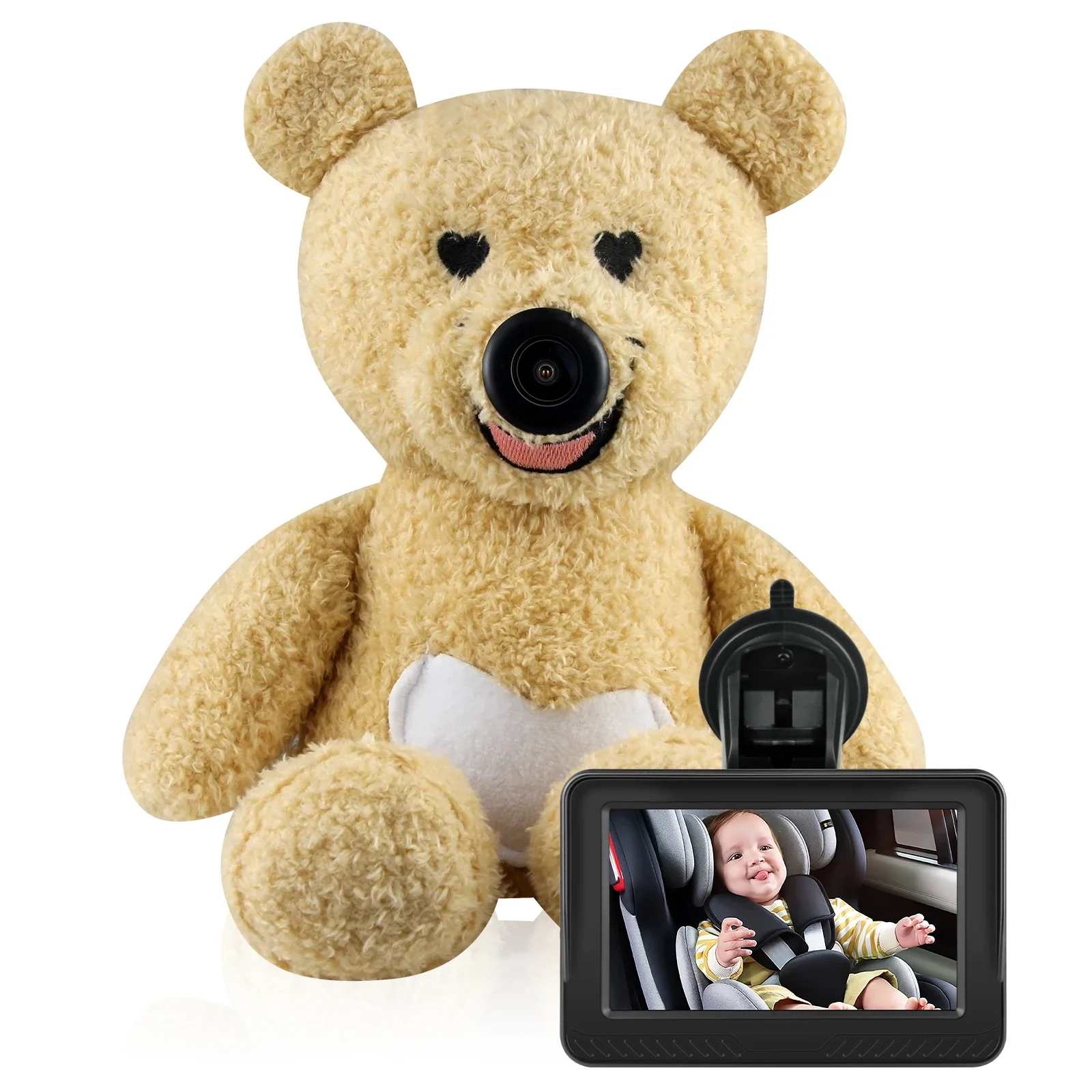 

Baby Car Mirror Monitor 4.3 Inch HD Digital Night Vision Car Mirror Display TFT LCD Reverse Car Cam Monitored