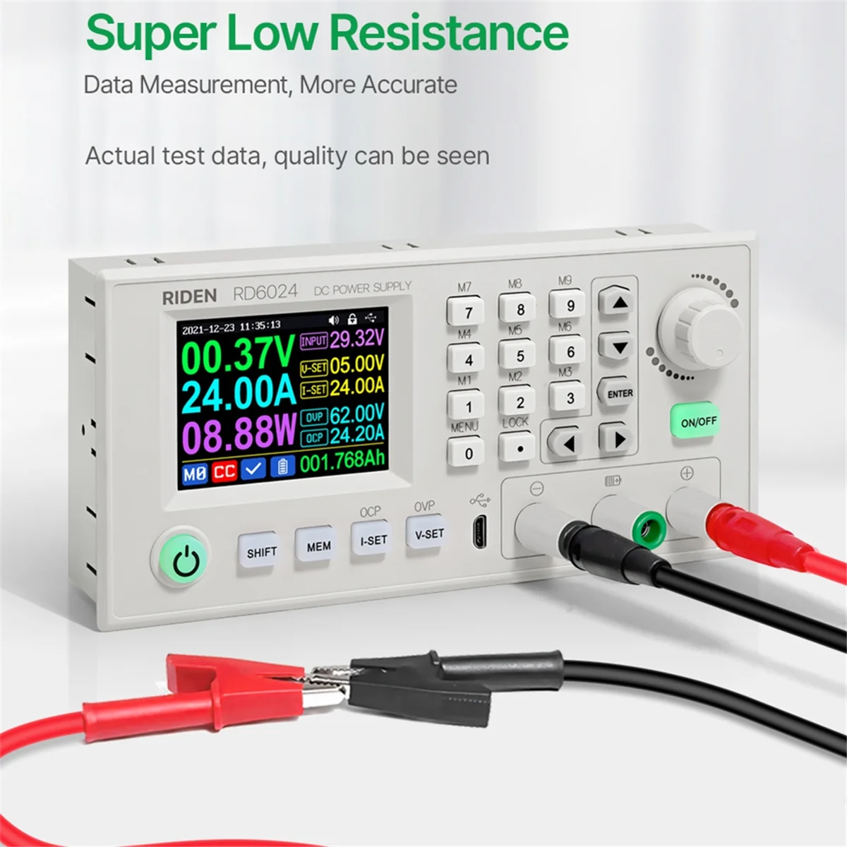 A56XA X25A New Banana Plug to Alligator Clip Test Cable and Nicro Communication Cable for RD6006 RD6012 RD6024 Output