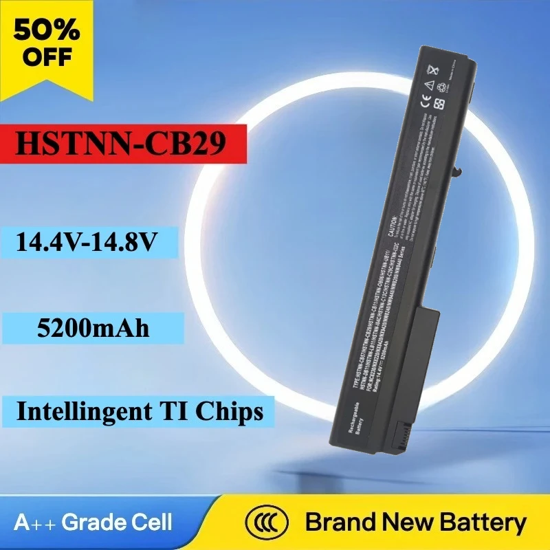 Nuevo HSTNN-CB29 14,4 V 5200mAh batería del ordenador portátil para HP Compaq NC8230 NX7400 NX9420 NX8220 NC8430 8710w 6720t 7400 8200 8710p NC8200