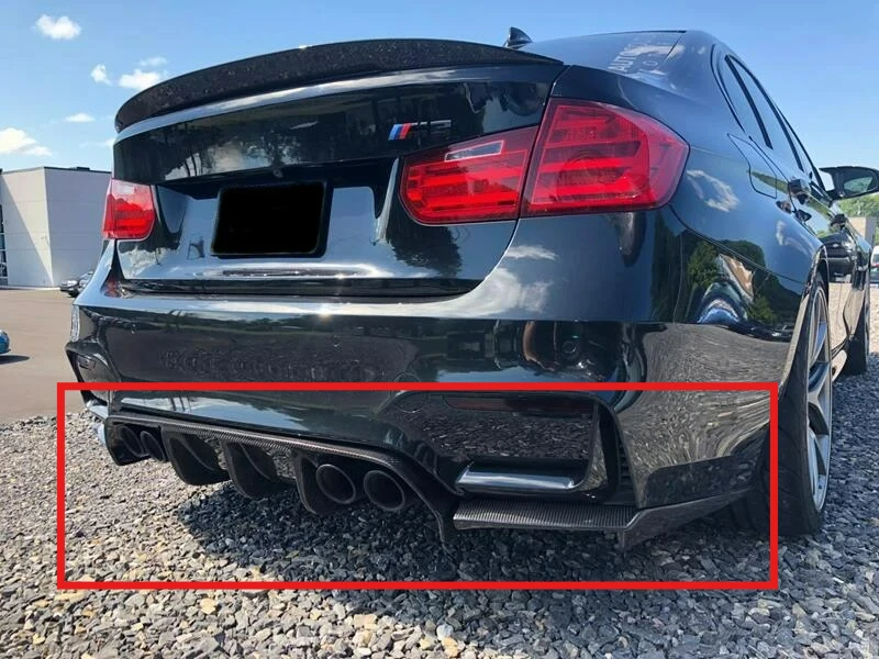 

Precision-Crafted FORBMW F80 F82 F83 M3 M4 2015-2019 VOR Style Carbon Fiber 1-PC Rear Bumper Lip Diffuser