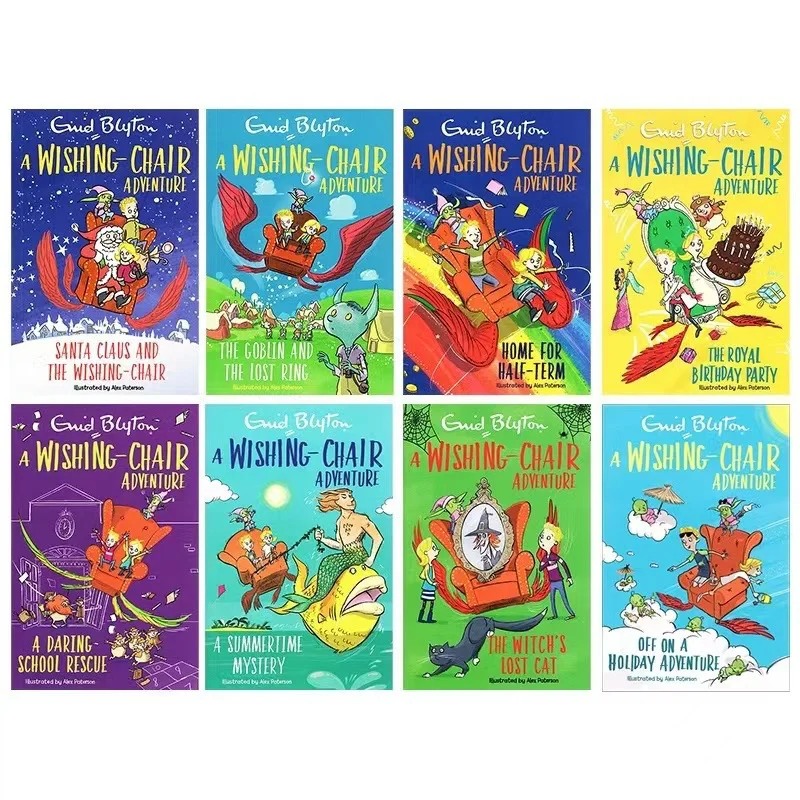

8 Book/set A Wishing-Chair Adventure English Story Picture Books for Children Learn English Reading Books for 5-8Year-Old Kids