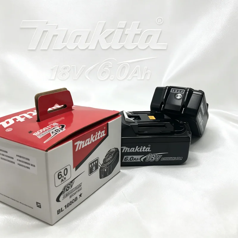 

Genuine 6AH makita BL1860 6Ah Power Tools Li-ion Replacement LXT BL1850 BL1840 for BMS 18V Power-Driven Tools Battery