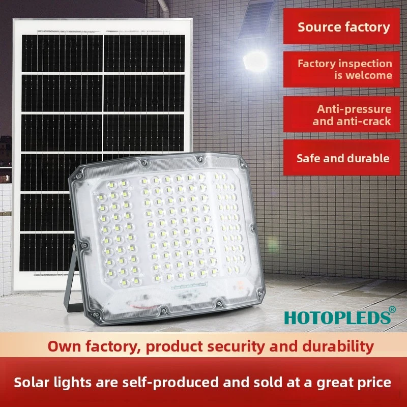 

Three-sided Solar Floodlight Outdoor Garden Light Road Lighting Spotlight Led100W Waterproof Solar Light