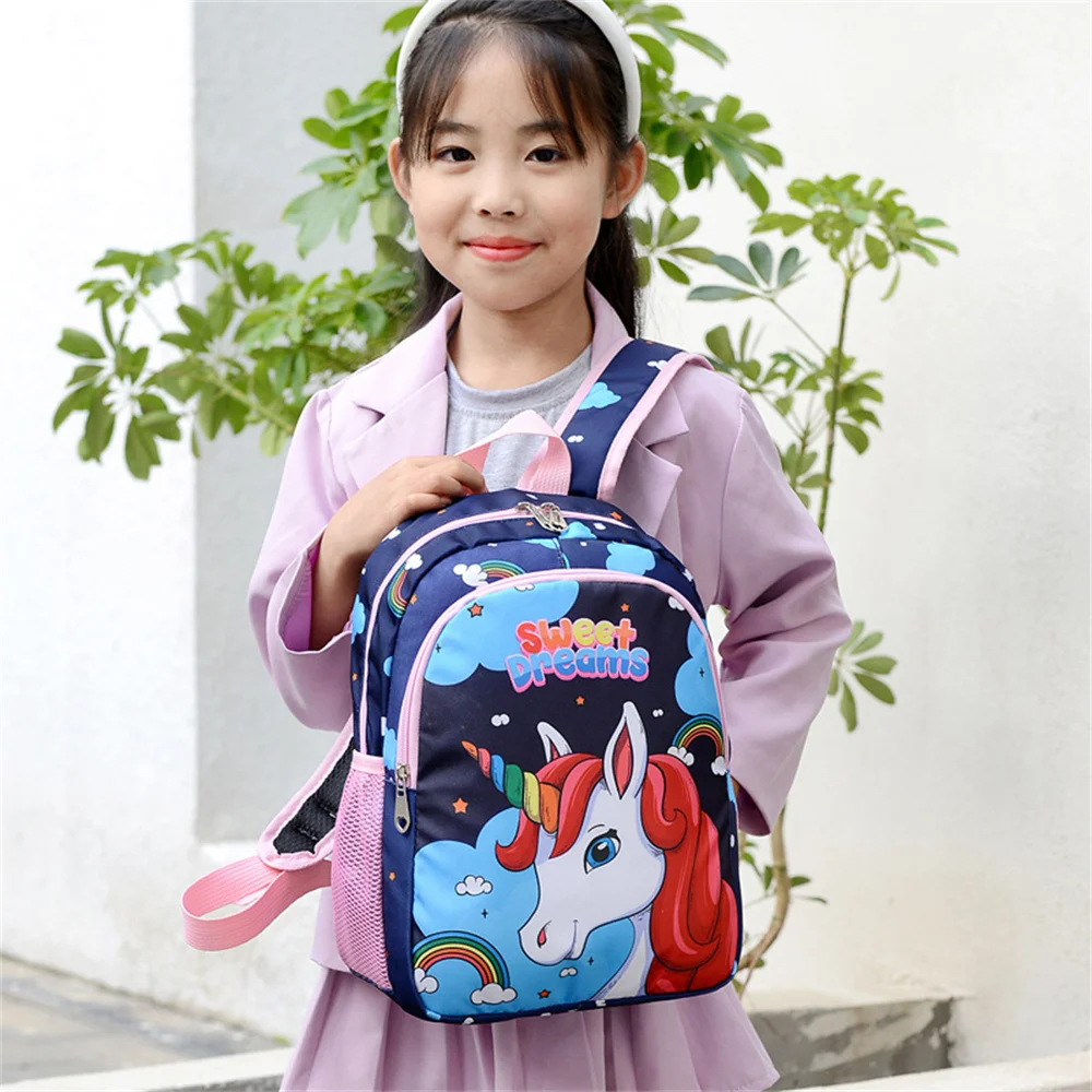 Cute Cartoon School Bags para crianças, mochilas ajustáveis, Kindergarten Schoolbag, Toddler Kids and Girls