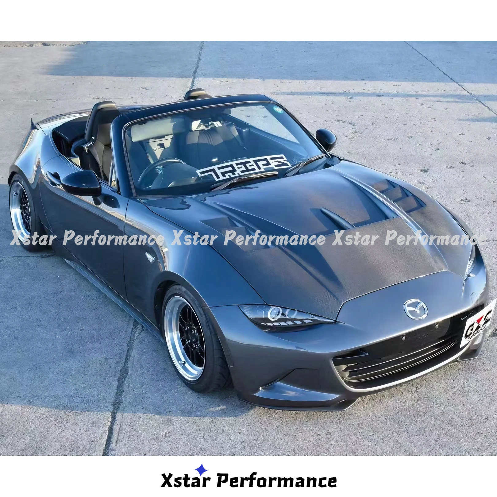 Xstar Performance Vented Style Carbon Fiber Hood Bonnet For Mazda MX5 ND 2015-2018