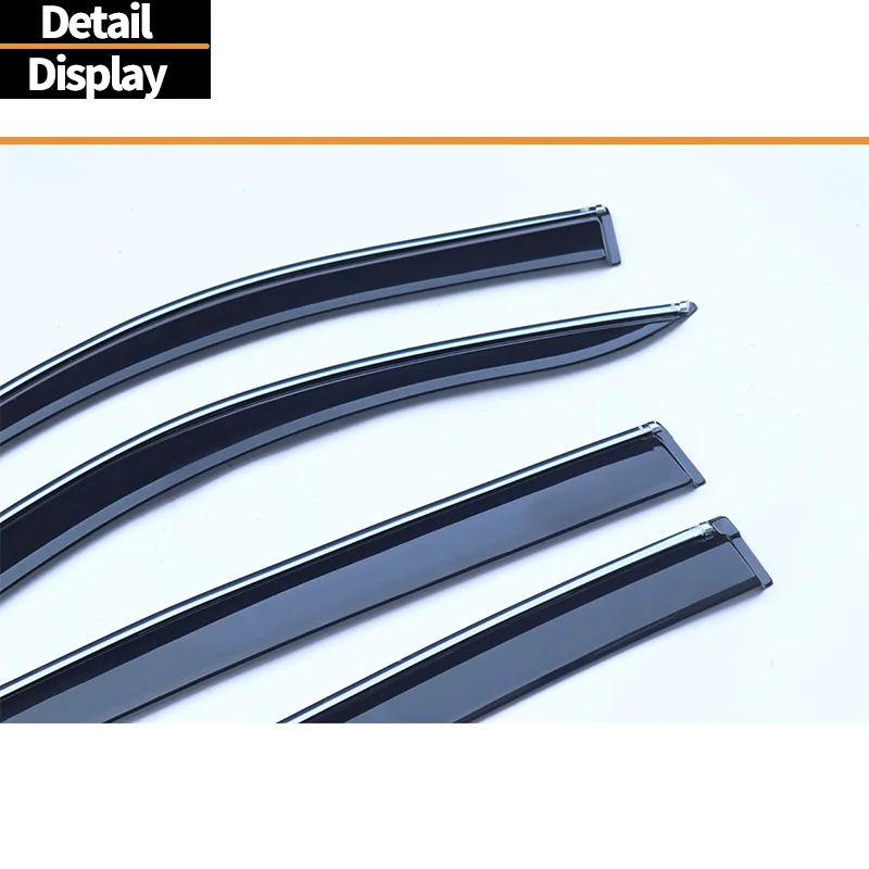 For Renault Mountaineer 2015 + Car Window Barrier Kwid Climber Window visor Wind & Rain Deflectors No-Drill Design