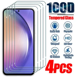 4Pcs Tempered Glass For Samsung A55 A35 A53 A54 A34 A13 A14 A15 A52 A12 A33 A23 A25 A32 A73 A21S M12 M31 M52 Screen Protectors
