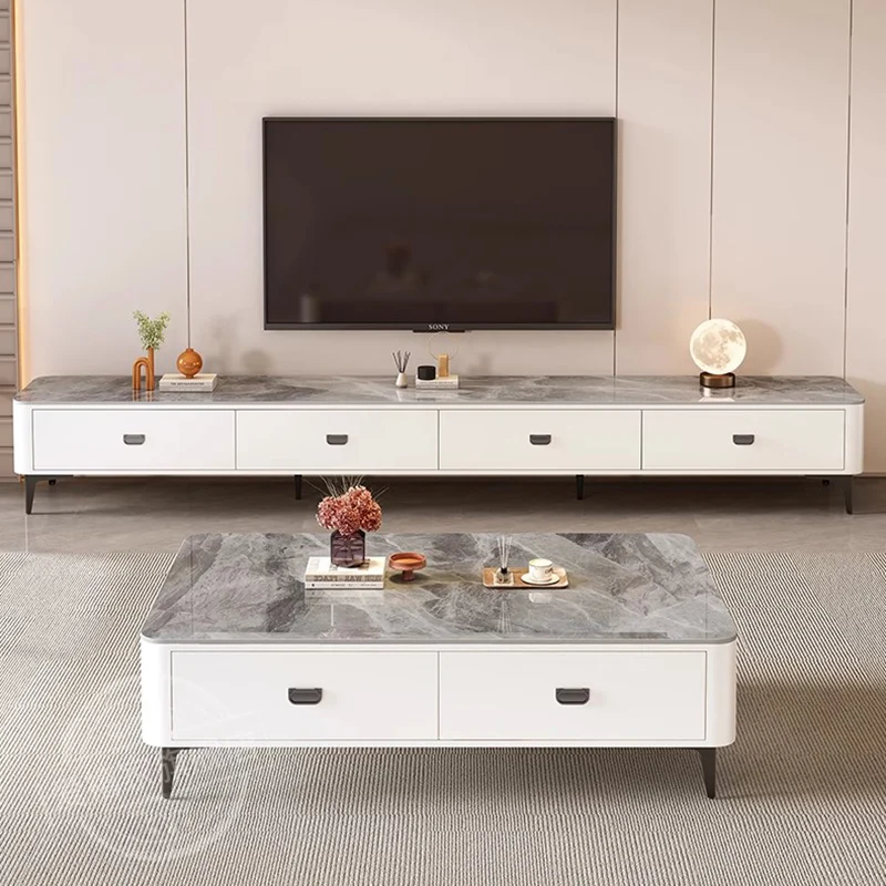 Storage Mobile Tv Stands Living Room Modern Drawers Filing Display Luxury Designer Tv Table Universal Muebles Trendy Furniture