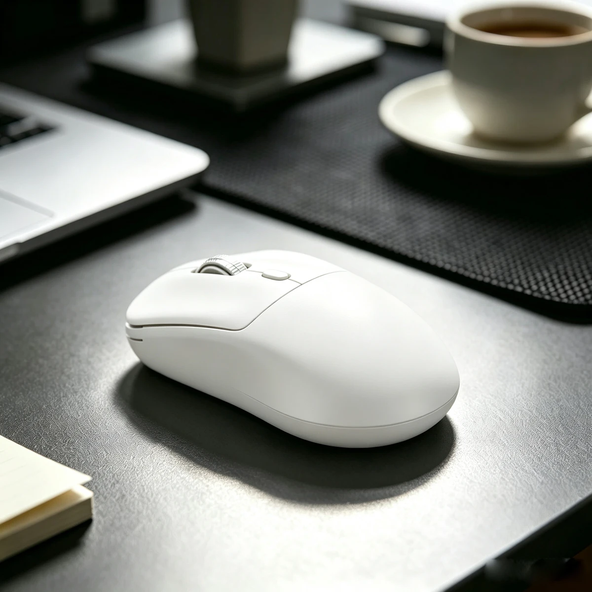 2.4G Single Mode Wireless Mouse, Regular Click, USB Receiver, Ergonomic Office Mice for Laptop PC, Black & White Available