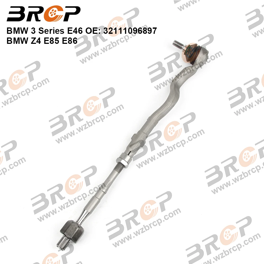 

BRCP One Piece Front Steering Tie Rod Ends Head Assembly For BMW 3 Series E46 Z4 E85 E86 32106774222 32106774223 32106777504