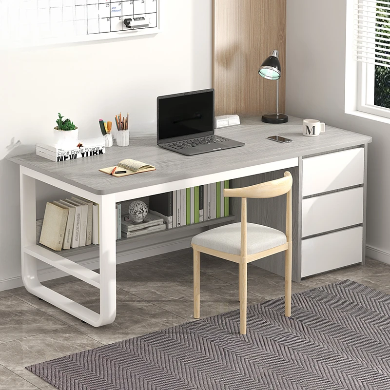 Computer desk, desktop home desk, modern simplicity, desk with drawer, desk table chair combination