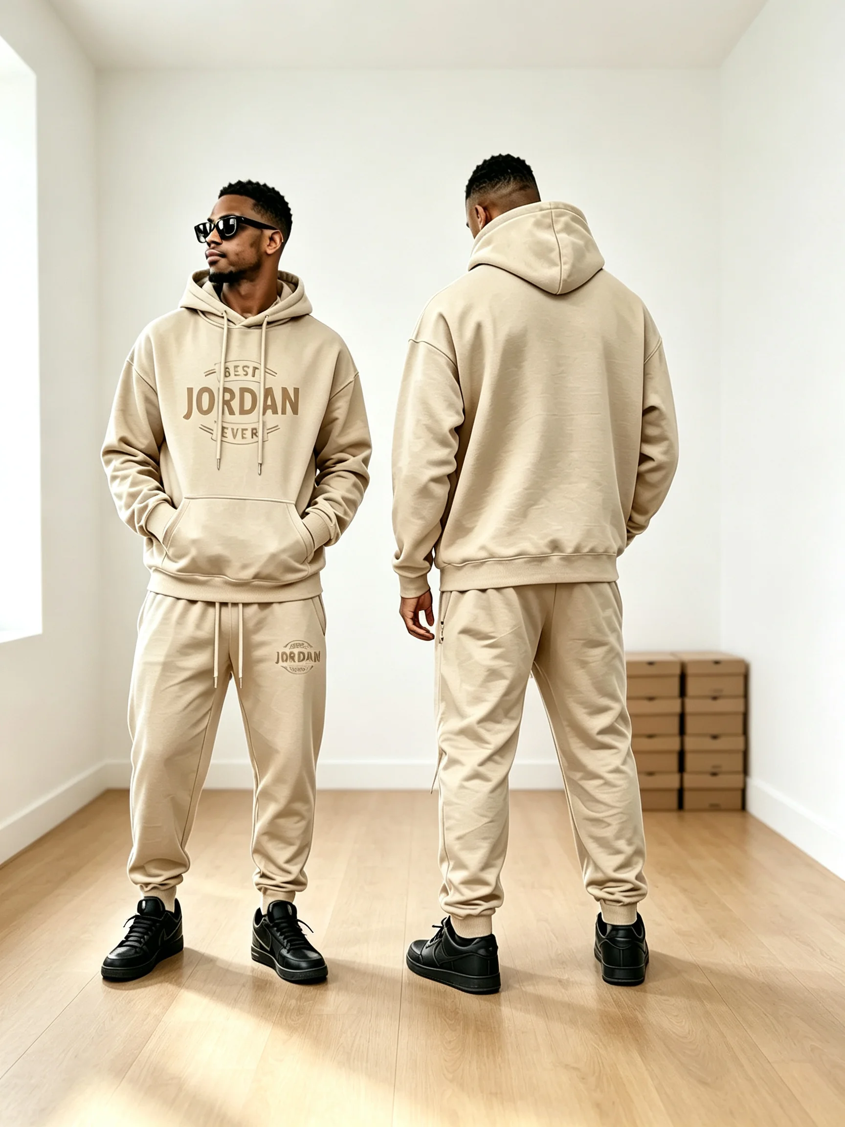 Men Trendy Letter Print 2‑Piec - Street Fashion Art recension och pris
