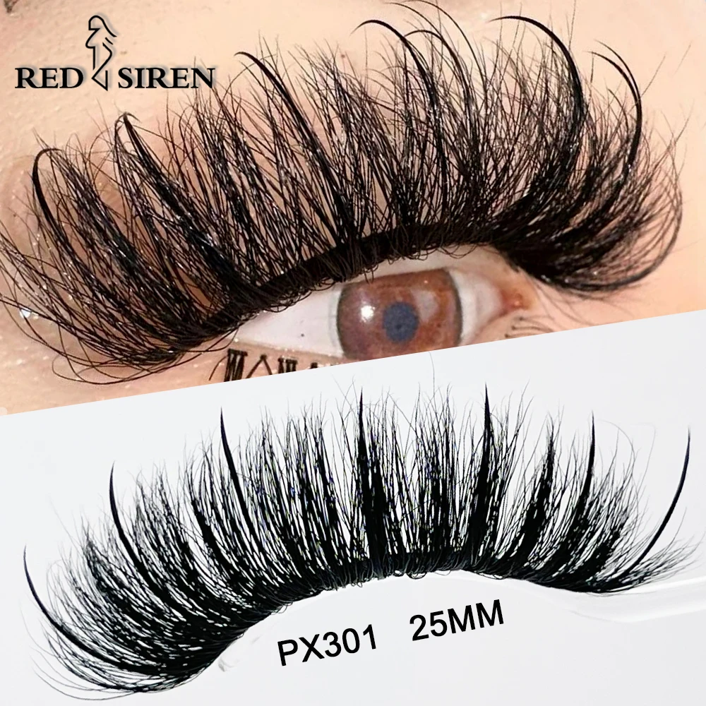 RED SIREN Wispy Lashes New 16mm 18mm 25mm Mink Lashes Fluffy Makeup Accessories Long Natural Look Spike False Eyelashes