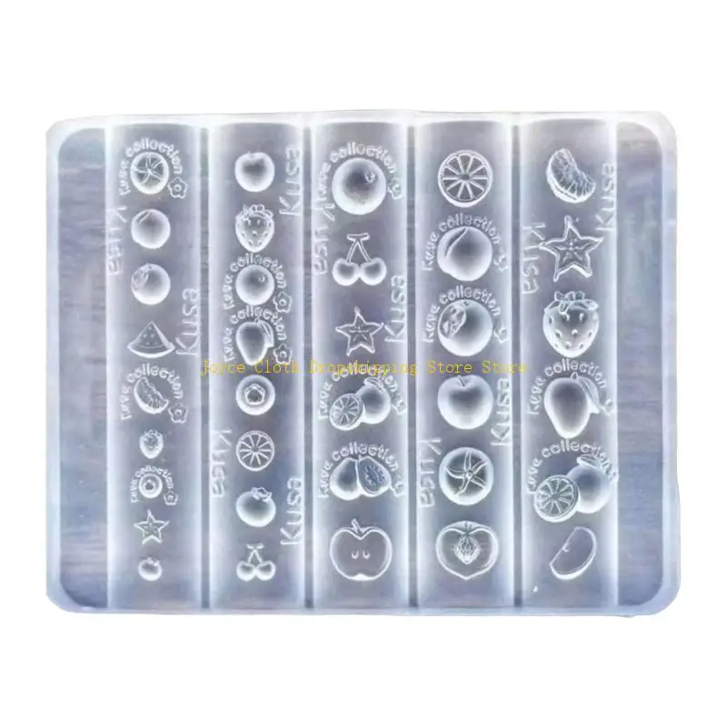 

Carved Fruit Nails Art Silicone Mold For Crafting Personalised Nails Charm 10CD