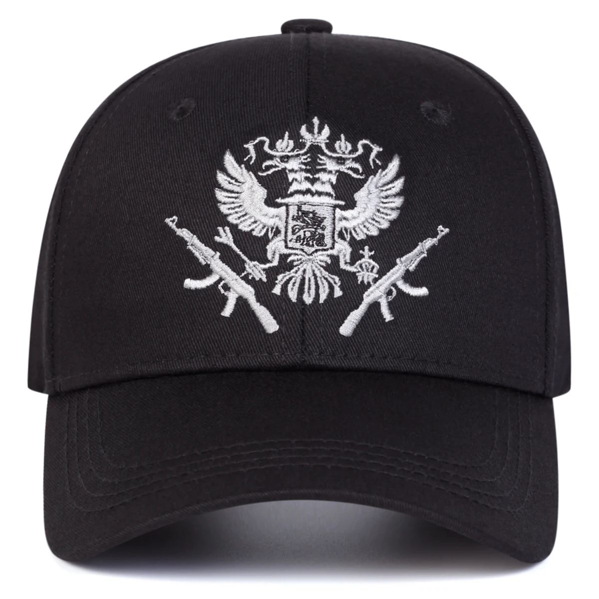 Unisex-Baseballmützen mit doppelköpfigem Adler-Stickerei, für Frühling und Herbst, für den Außenbereich, verstellbare Freizeithüte, Sonnenschutzhut, Sportkappe – Detail 4