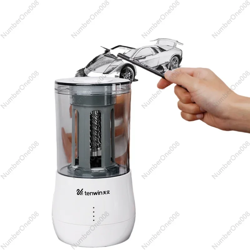 電動鉛筆削り-学生-美術学習-スケッチ-描画-鉛筆削り-自動鉛筆削り