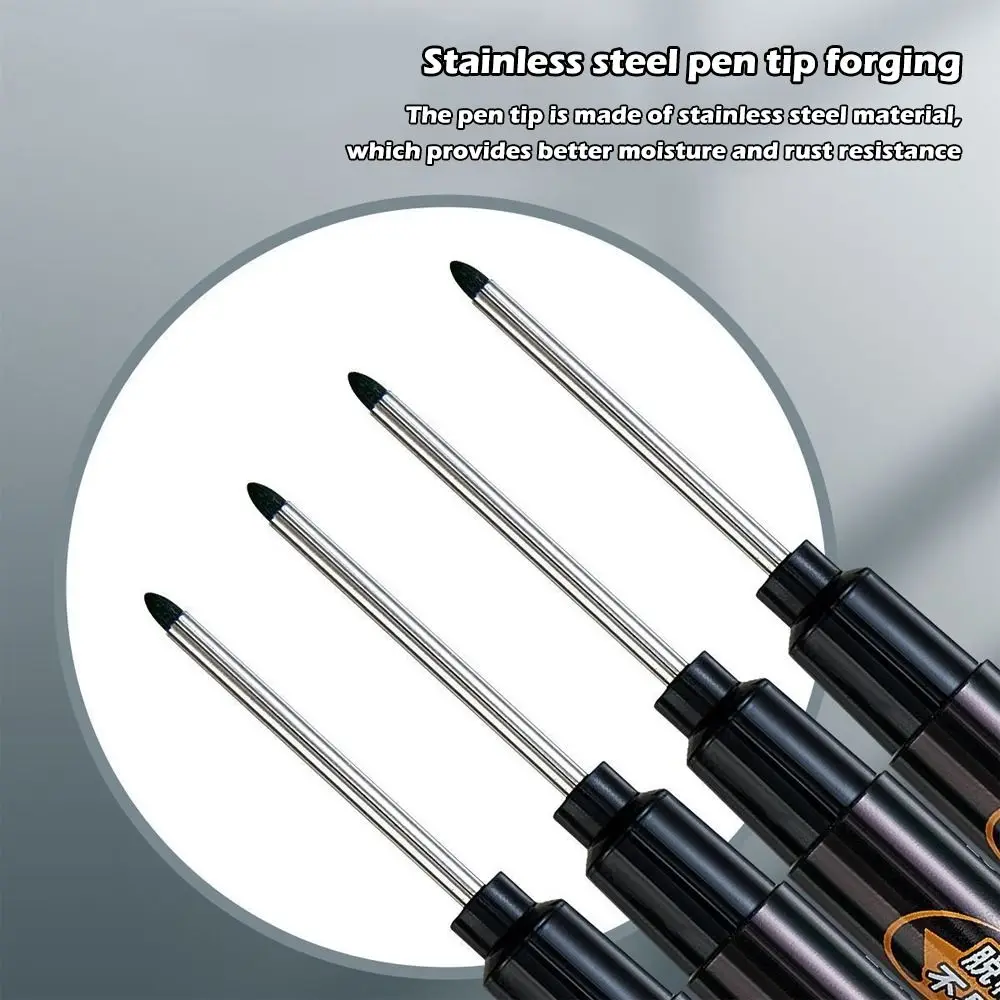 5 قطعة/المجموعة النفط القائمة الحبر طويل رئيس أقلام خطاط (ماركر) 33 مللي متر ثقب عميق مقاوم للماء علامات الحفرة العميقة متعددة الأغراض النجارة علامات