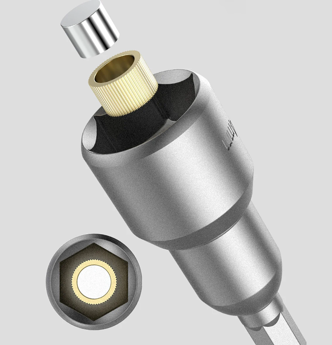 六角穴スリーブビットセット,ドリル,衝撃ドライバー,ドリルツール用ナットドライバー,長さ65mm, 100mm, 5mm-14mm