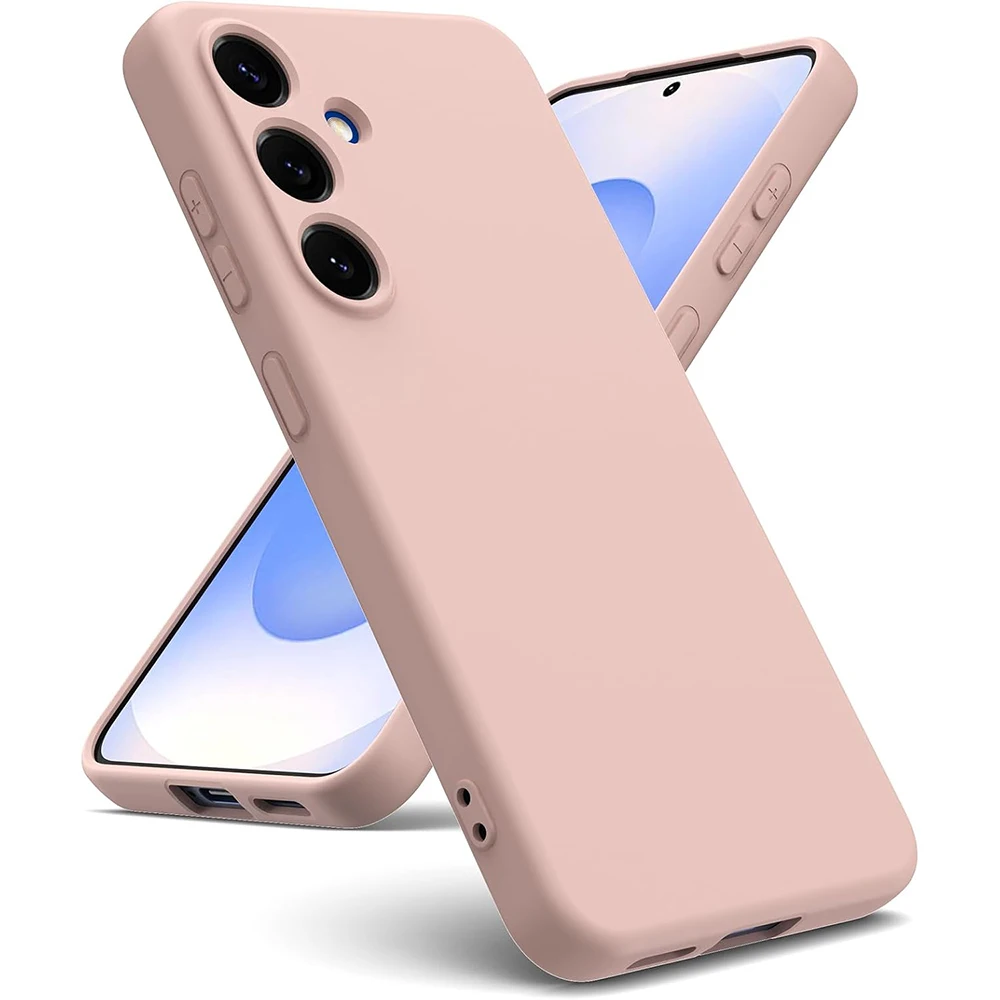 Meglio della custodia morbida in silicone liquido originale per Samsung Galaxy S25 S24 S21 Fe S23 S22 Ultra Plus Cover color caramello Shell S 25