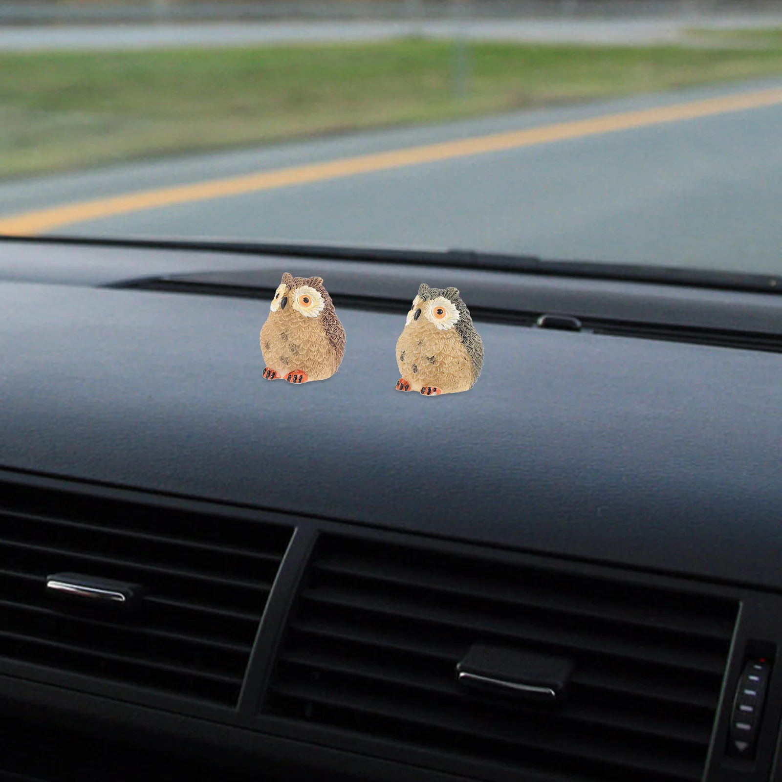 

4Pcs Micro Landscape Resin Owl Ornament Garden Decoration Resin Animal Crafts Lifelike Miniature Owl Micro Landscaping Decor