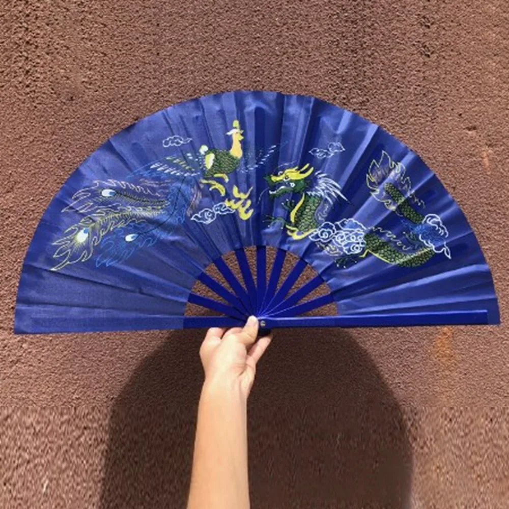 

34 см китайский веер для тай-чи, йоги, кунг-фу, 10 стилей, подарок в стиле шинуазри, веер для танцевальных выступлений, пластиковая кость, ручной складной сценический веер