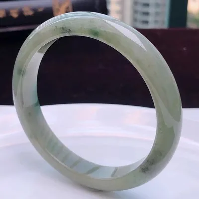 

Natural Myanmar Jade 54mm-62mm bracelet exquisite princess bracelet to send girlfriend to send mother Hetian jade