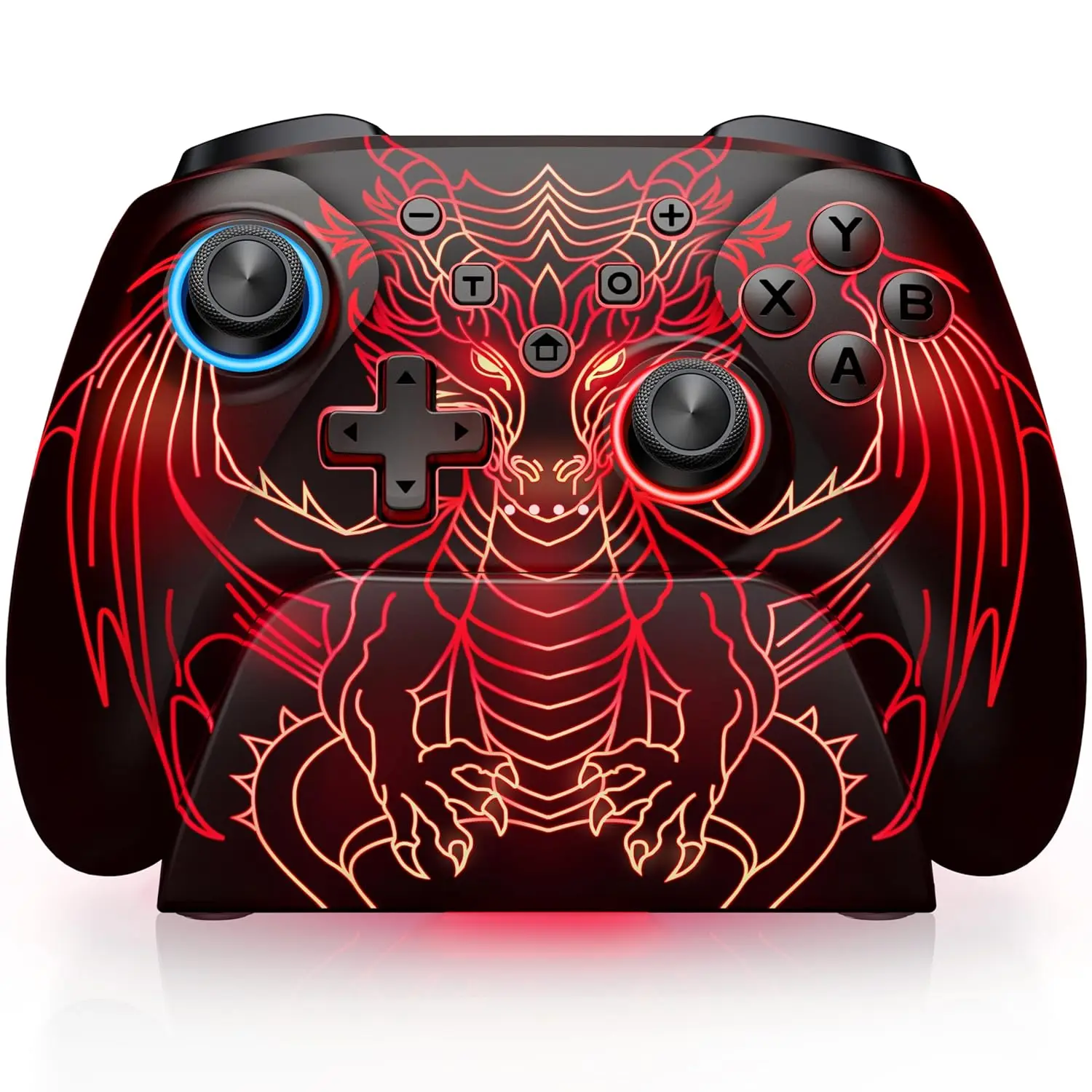 

Беспроводной игровой контроллер с зарядной док-станцией для ПК, Switch, Android, iOS — джойстик с датчиками Холла и программируемые кнопки на задней панели