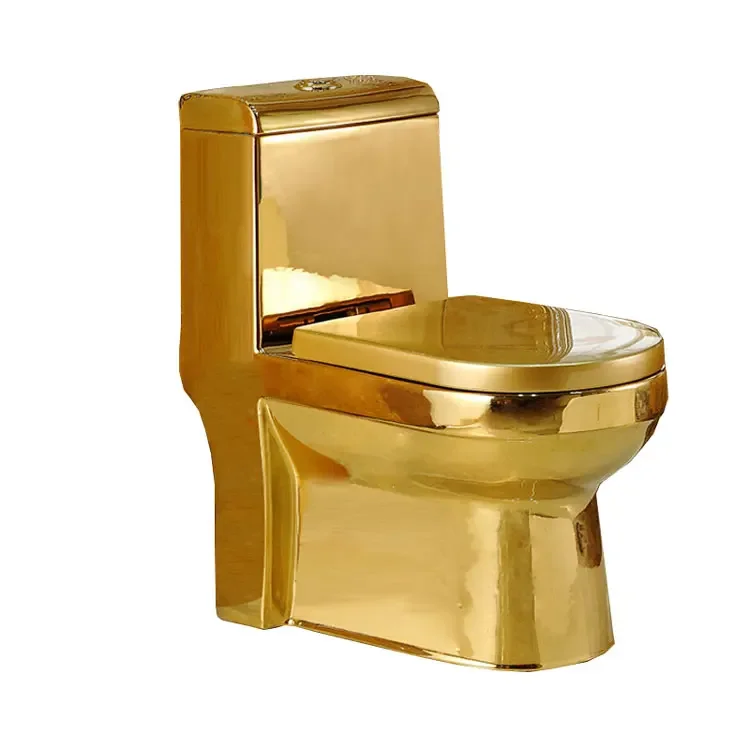 

The highest quality gold toilet one piece S-shaped trap sanitary ware ceramic