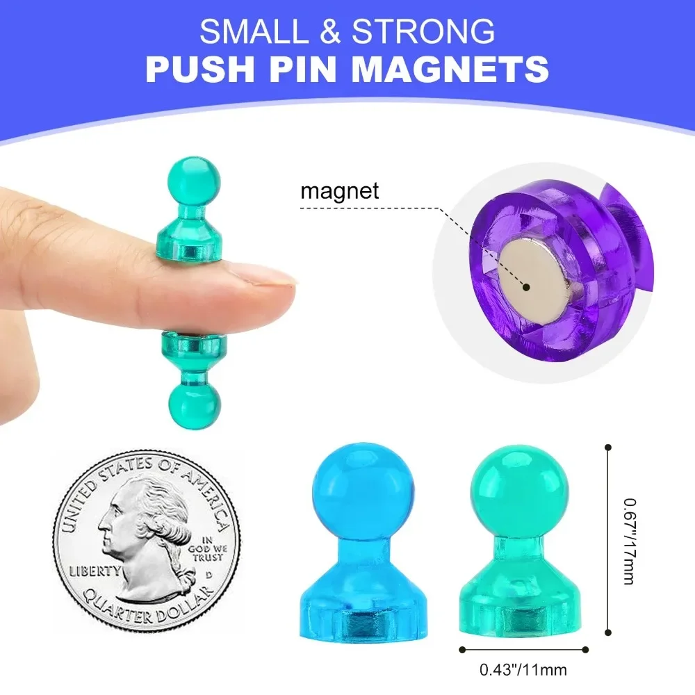 10 PCS Magnet Pushpin Office Pushpin Strong Neodymium Magnet Cone Magnet Super Magnet Refrigerator Sticker Magnetic Pushpin