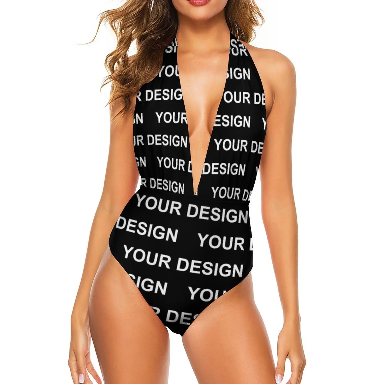 

Add Design Customized Swimsuit Ladies Custom Made Your Image Swimwear Push Up Stylish Bathing Suits Sexy Lace Up Print Beachwear