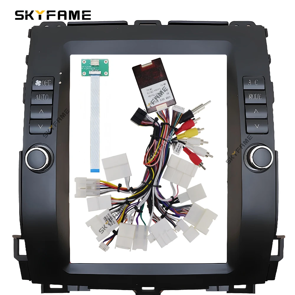 SKYFAME автомобильная рамка, адаптер для фасции Canbus Box Android, комплект панели для приборной панели для Toyota Prado 120 Land Cruiser LC120 Lexus GX470