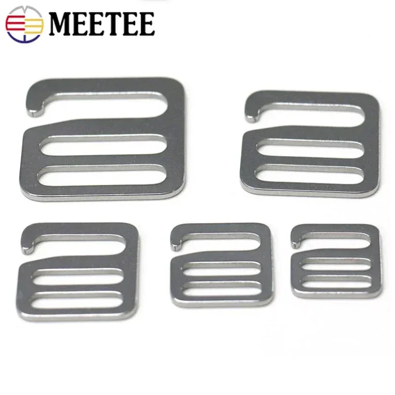 2/4/10Pcs Stainless Steel G Ring Hooks Metal Buckles Tri-glide Sliders for Backpack Bags Straps DIY Webbing Hardware Accessories