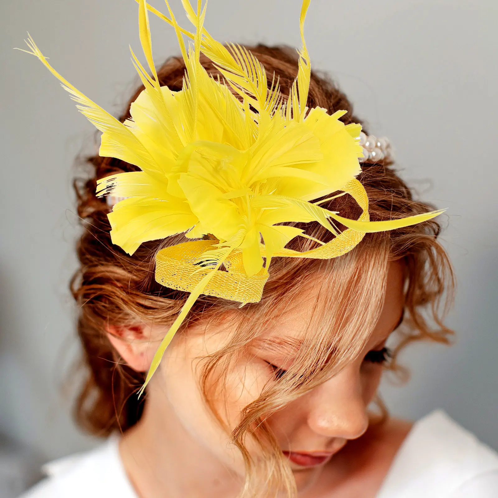 

Заколка для волос с перьями, 1 шт., элегантная боковая заколка, свадебная заколка для женщин, для выпускного вечера, праздничная, аксессуар для волос, боковые заколки с перьями