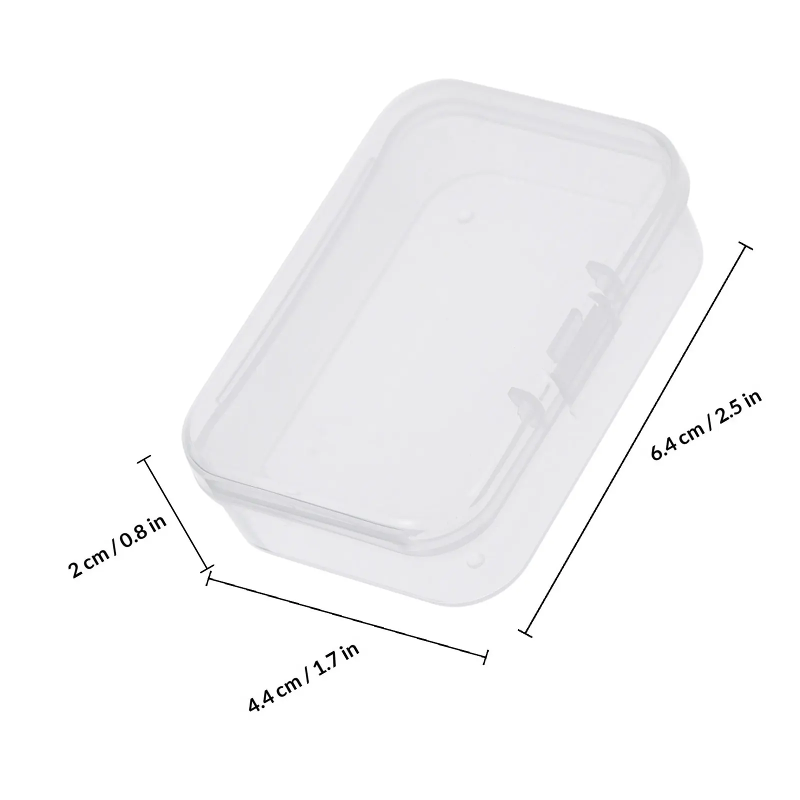 10Pcs Transparent Plastic Rectangular Storage Containers for Guitar Pick Storage Candies Gifts Portable Lightweight High Quality