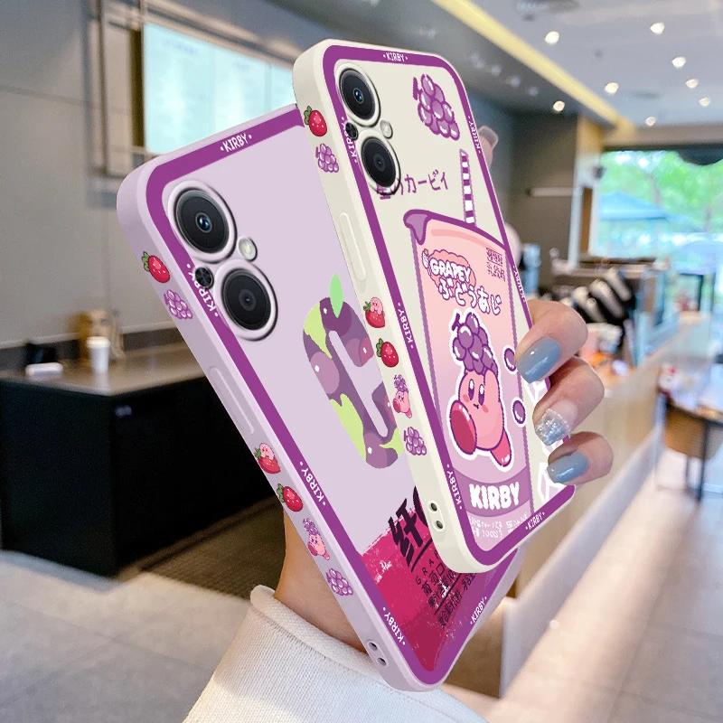 Japanese Fruit Juice For OPPO Find X5 X3 X2 Lite Pro Neo A5 A53 A94 4G 5G Liquid Left Rope Soft Phone Case Cover