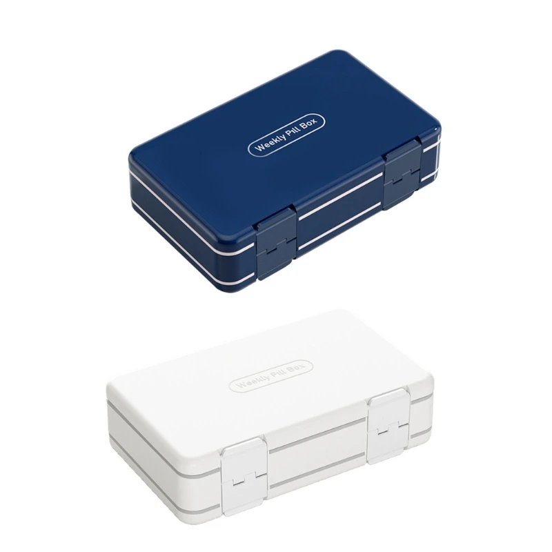 

Portable Double Layer Case with 24 Compartments Large Capacity Box for Travel Home Daily Use