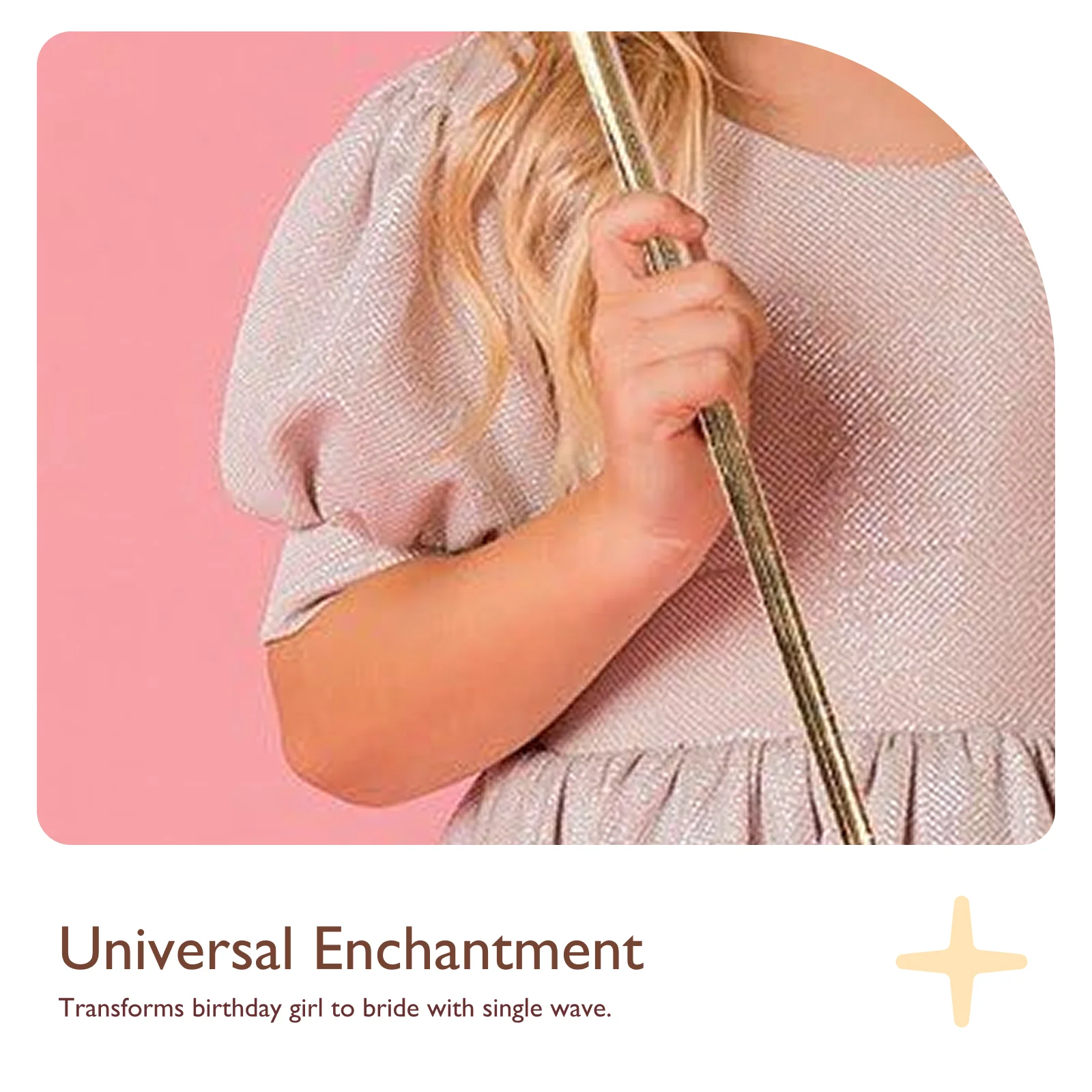 Bacchette da principessa Oggetti di scena per giochi di ruolo Principessa vestire scettro scintillante per la regina