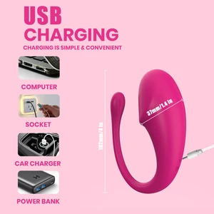 هزاز جهاز التحكم عن بعد للأزواج ، بيضة اهتزازية يمكن ارتداؤها ، G-spot ، محفز البظر ، لعبة جنسية للإناث ، تطبيق ، 9 أوضاع أفضل 8 متجر للجنس عند الاستمناء مبيعا للإناث - No2