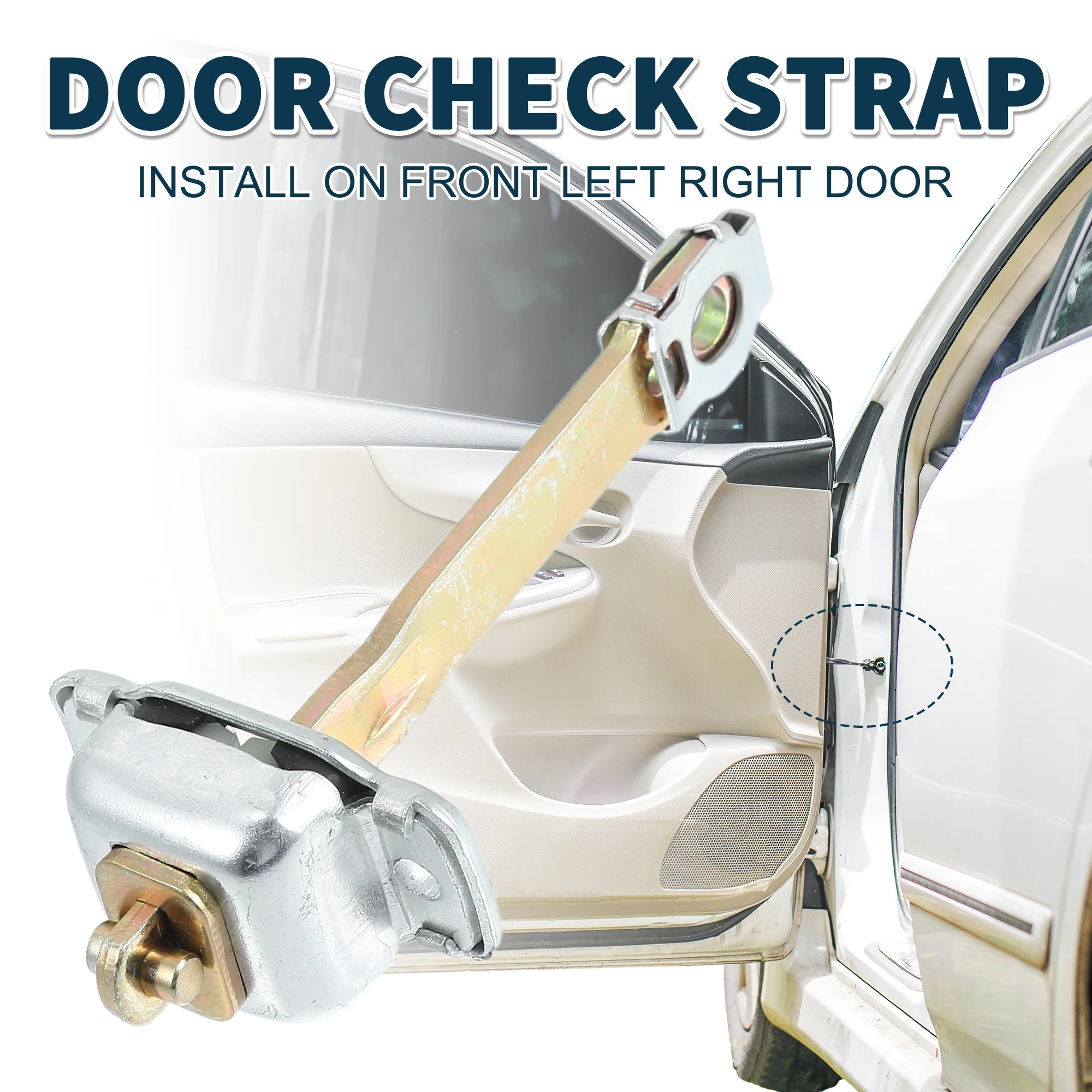 UXCELL Door Check Strap Stopper Limiter For VW Transporter T4 No.701837249A | Front Left Right Door Check Bracket Stop Door