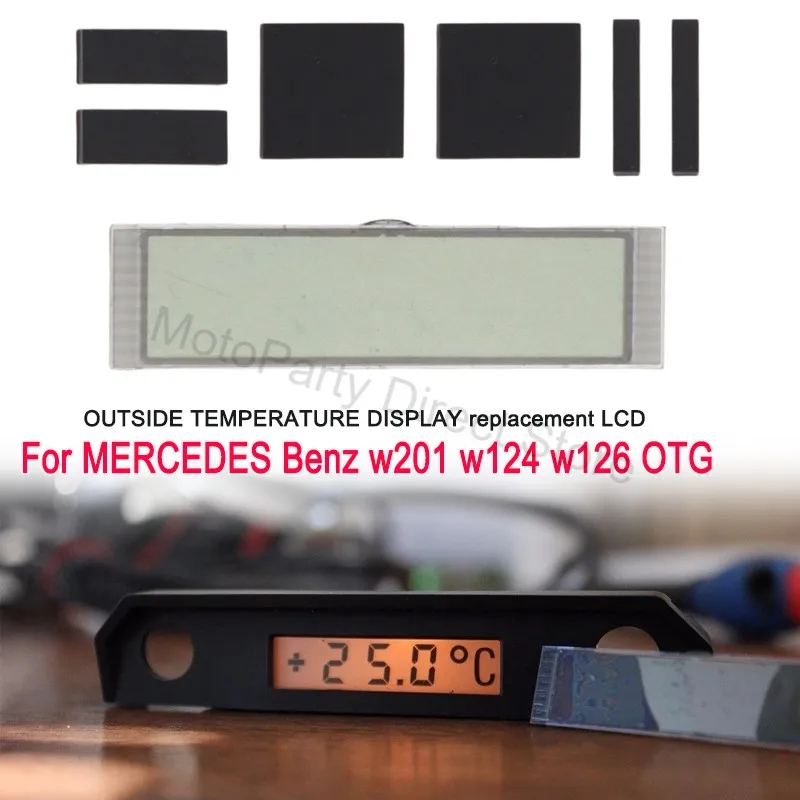 Für MERCEDES Benz AUSSENTEMPERATURANZEIGE Ersatz-LCD W201 W124 W126 OTG Temperaturanzeigen VDO Reparatur – Detail 1