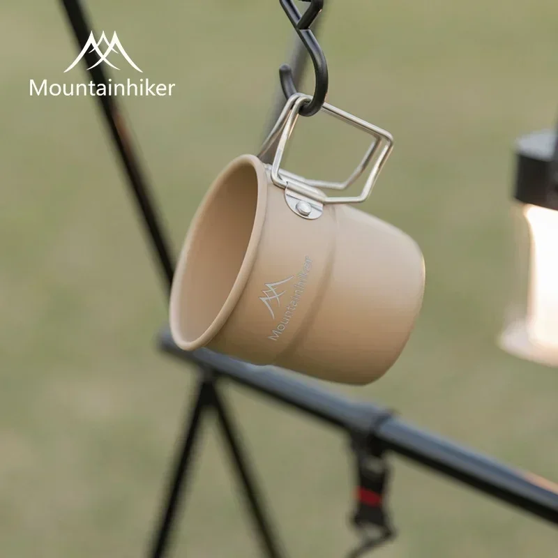 Aluminum Camping Cup MOUNTAINHIKER Portable Hiking Cup Travel Cutlery Outdoor Cookware Backpack Picnic Utensils