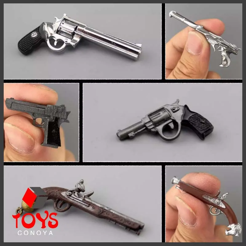 Em estoque 1/12 modelo de pistola soldado águia do deserto roda esquerda arma modelo cena adereços caber 6 ''masculino feminino solider figura de ação corpo