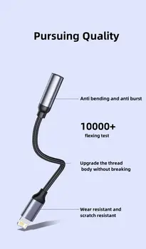 Kabel AUX s 8 pinů na 3,5 mm jack pro iPhone 14 13 12 11 Pro Max IOS 14 samec-samice, konektor pro sluchátka, audio rozbočovač 10 nejlepší prodej 8pinový 3,5mm jack - №2