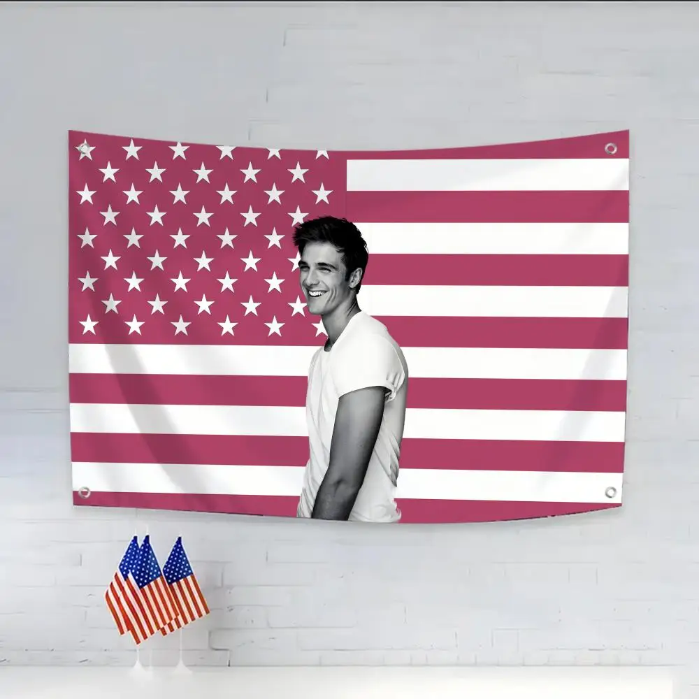 Fashion Simple Casual J-Jacob Elordi Flags flags four rings hanging no edging for indoor use and outdoor decor easy hanging