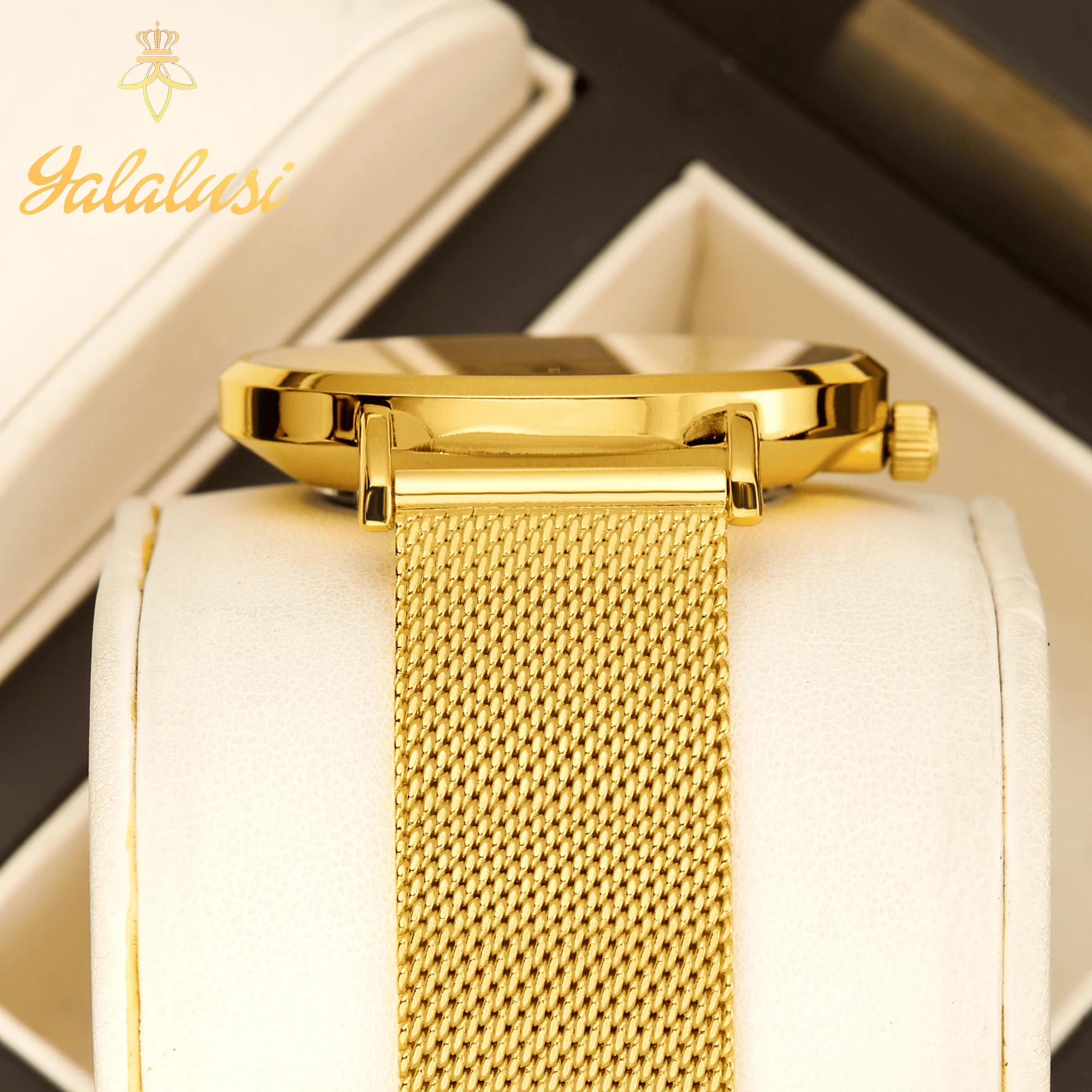 ساعة كوارتز رجالية كاجوال من YaLaLuSi بتصميم بسيط من الفولاذ المقاوم للصدأ تتضمن صندوق ساعة وتغليف هدية للرجال #3