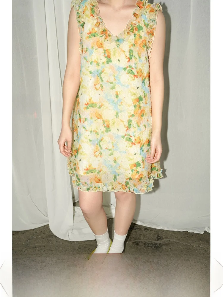 

Праздничный комплект JINGU: Свободный топ с цветочным принтом (две версии) и корейское платье Ханьфу больших размеров для женщин