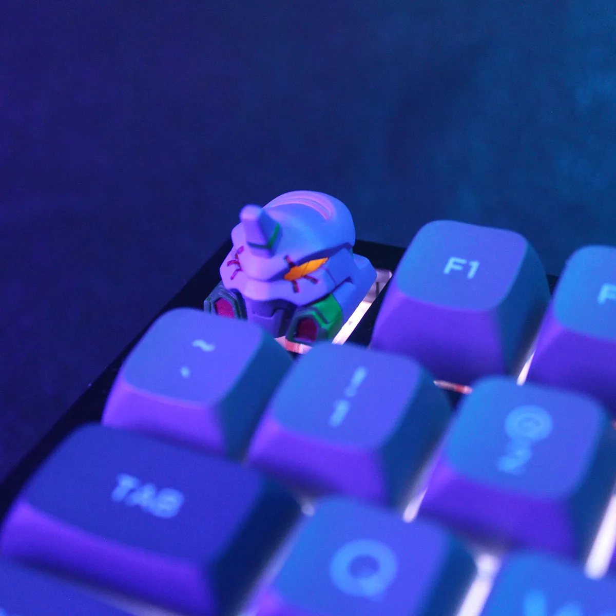 

EVA Theme Initial Machine Theme Keycaps Set Light Transmission Custom Original Handmade Keycaps for Mechanical Keyboard Gift